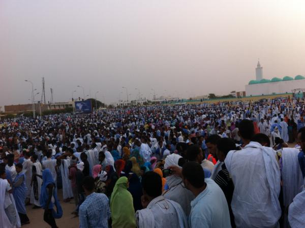 صورة من إعتصام سابق للمعارضة في ساحة إبن عباس، نواكشوط. تصوير: أحمد جدو