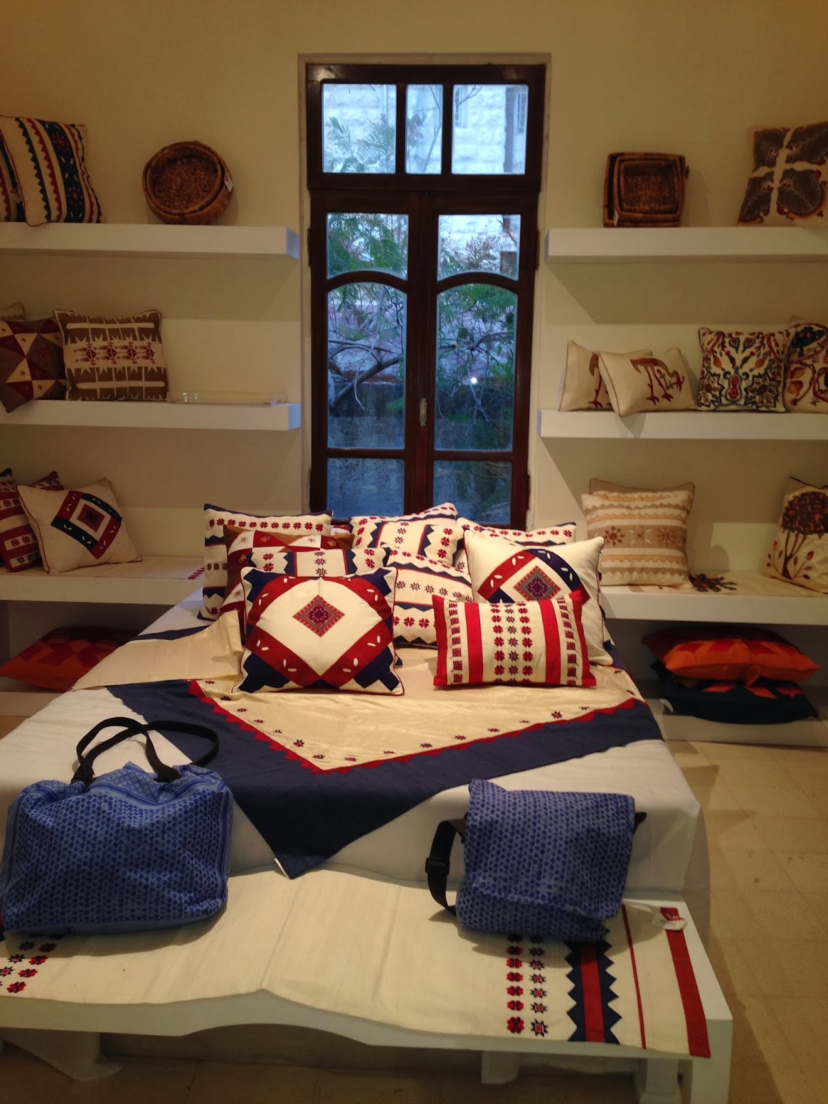 Hand made bed sheets with traditional and contemporary designs